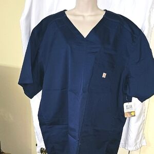 Carhartt Dark Blue V-Neck Top